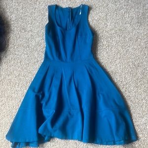 Blue skater dress